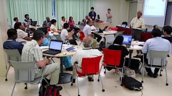 Presentations during the workshop