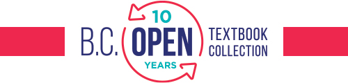 10 years B.C. Open Textbook Collection logo 