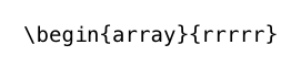 \begin{array}{rrrrr}