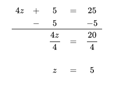 z=5 has been added to the array, floating in space and lower at the bottom