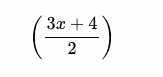 the brackets now fully enclose the fractional equation