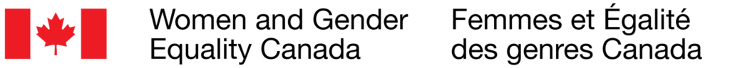 Logo for Women and Gender Equality Canada in English and French.