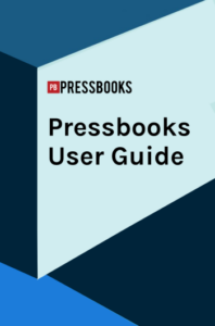 Alt text: Book cover for the Pressbooks User Guide.