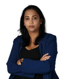 Headshot of Natasha Ramroop Singh, who identifies as an East-Indian female, originally from the twin islands of Trinidad and Tobago in the Caribbean.