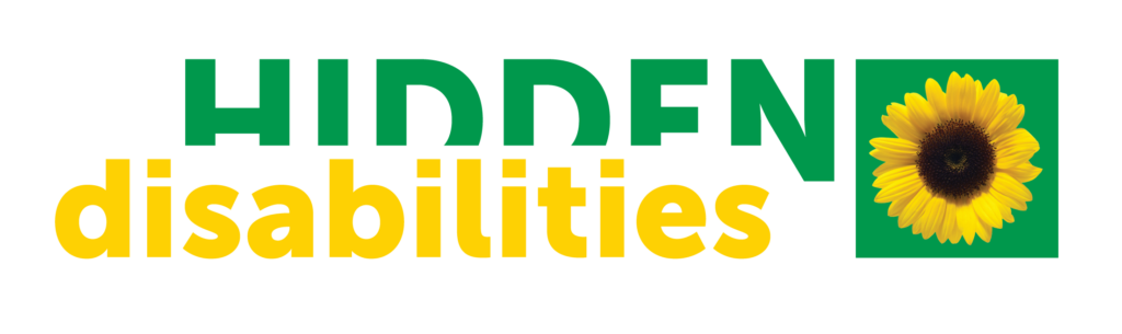 Logo for Hidden Disabilities with a yellow sunflower